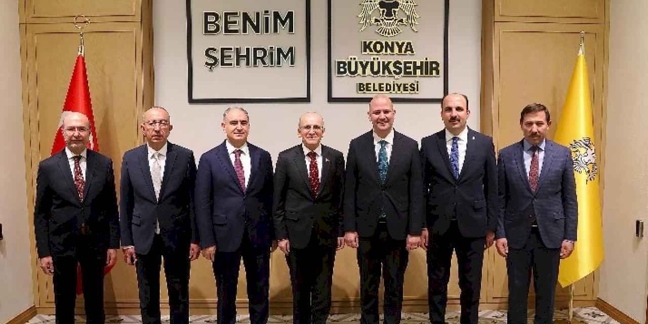 Hazine ve Maliye Bakanı Şimşek Başkan Altay’ı ziyaret etti