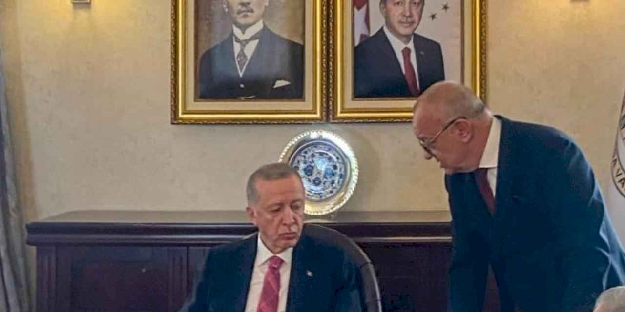 Başkan Ergün, Cumhurbaşkanı Erdoğan’a dev projeleri aktardı