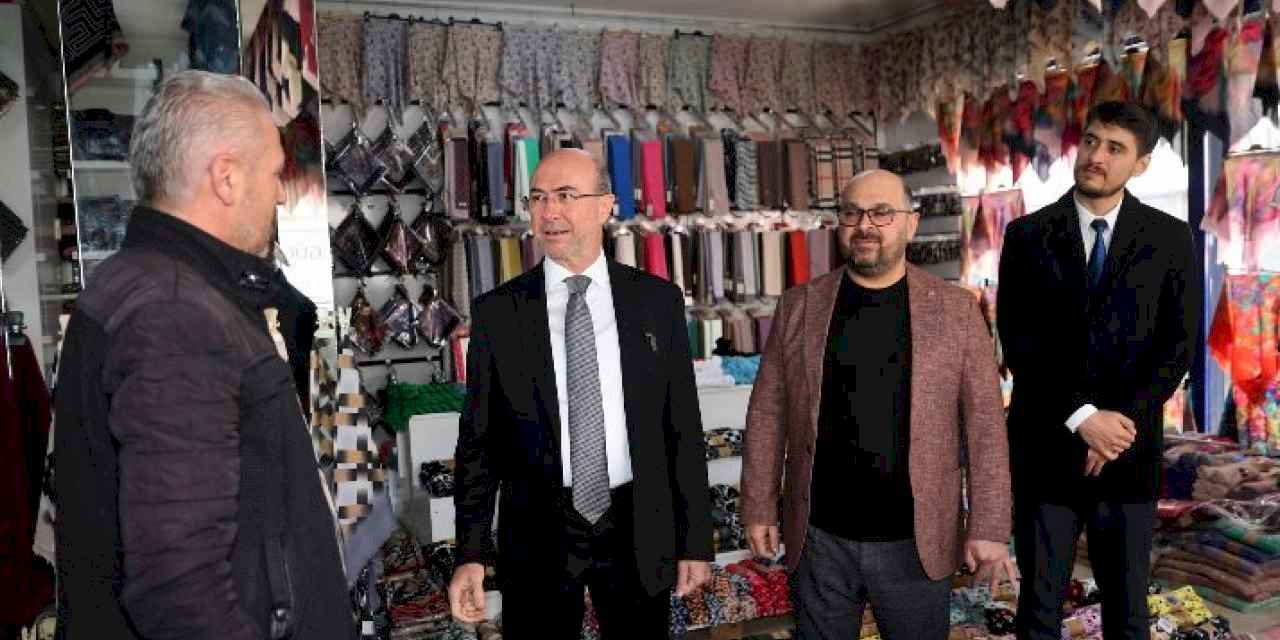 Başkan Pekyatırmacı'dan Tekstil Pazarı ziyareti