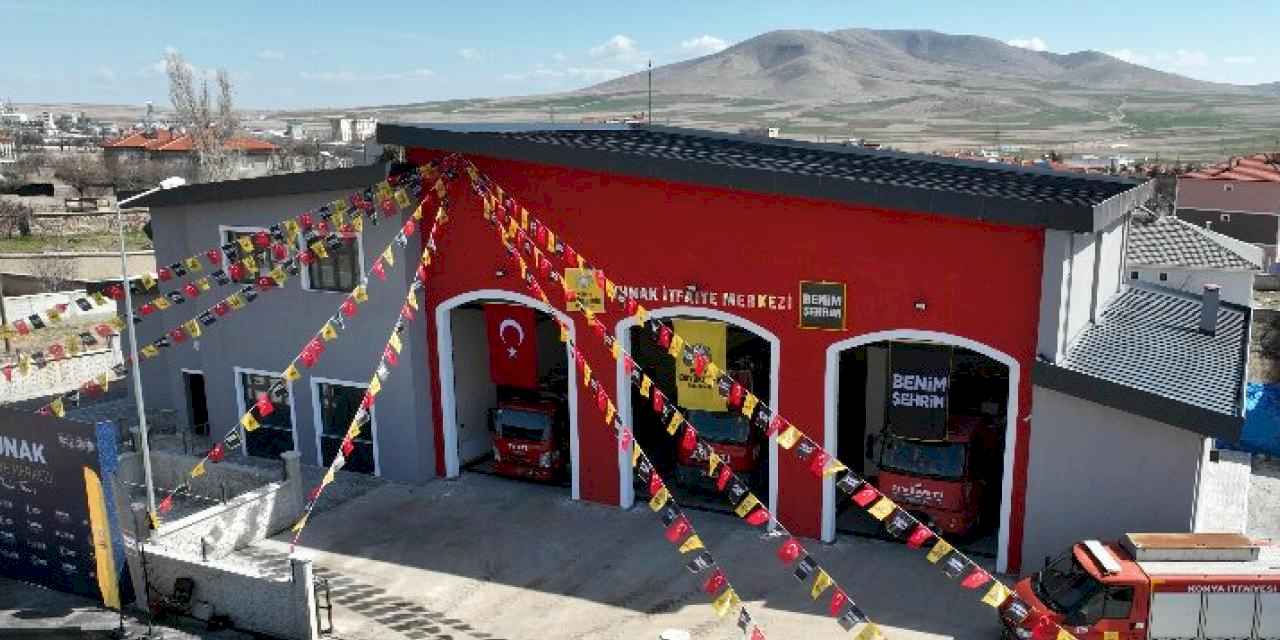 Konya Büyükşehir'den Yunak'a itfaiye merkezi