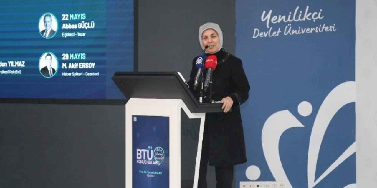 Büyükelçi Merve Kavakcı 'BTÜ Konuşmaları'nın konuğu oldu