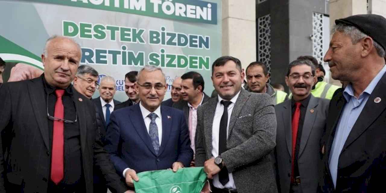 Kütahyalı çiftçilere 30 ton tohum desteği