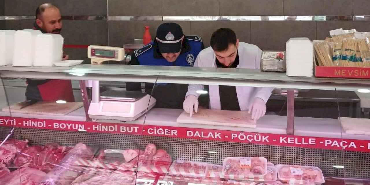 Gebze Zabıtası'ndan kasap denetimi