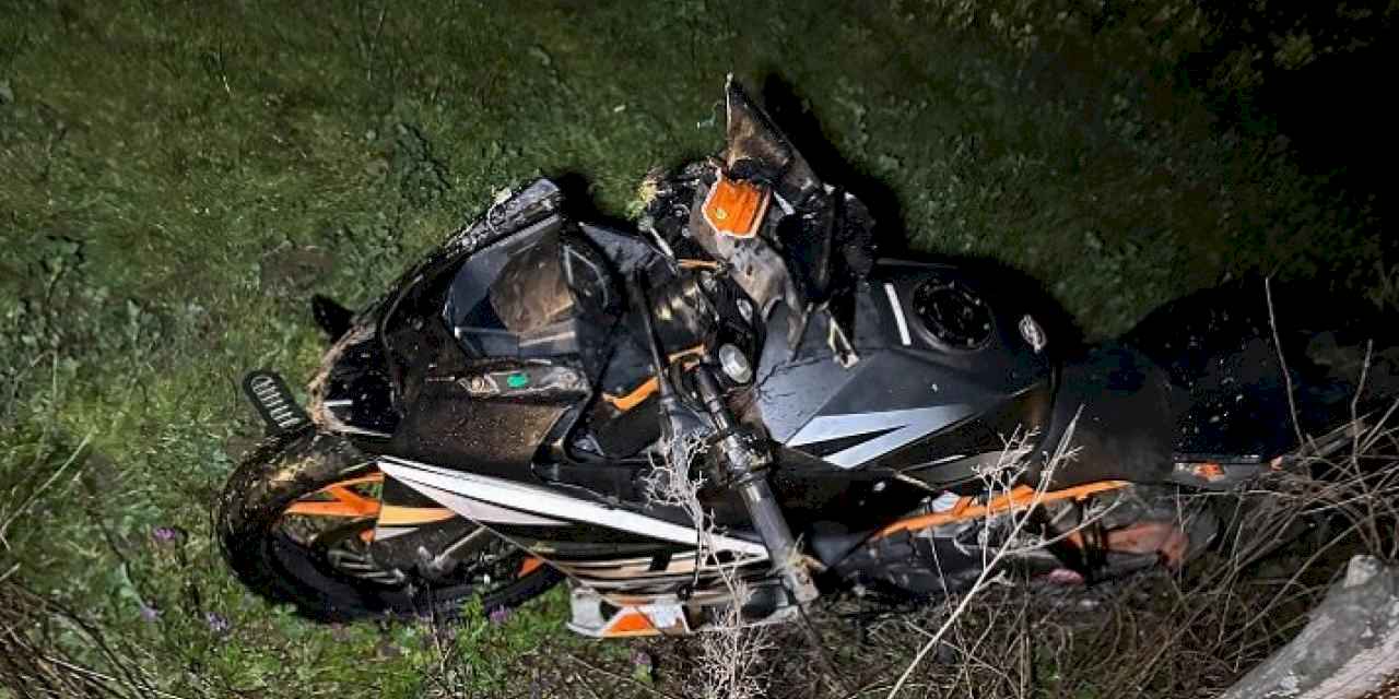 Düzce'de motosiklet kazası :1 yaralı