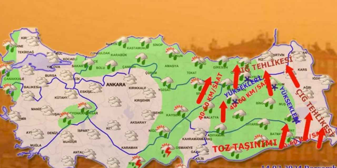 Güneydoğu'da toz taşınımı uyarısı!