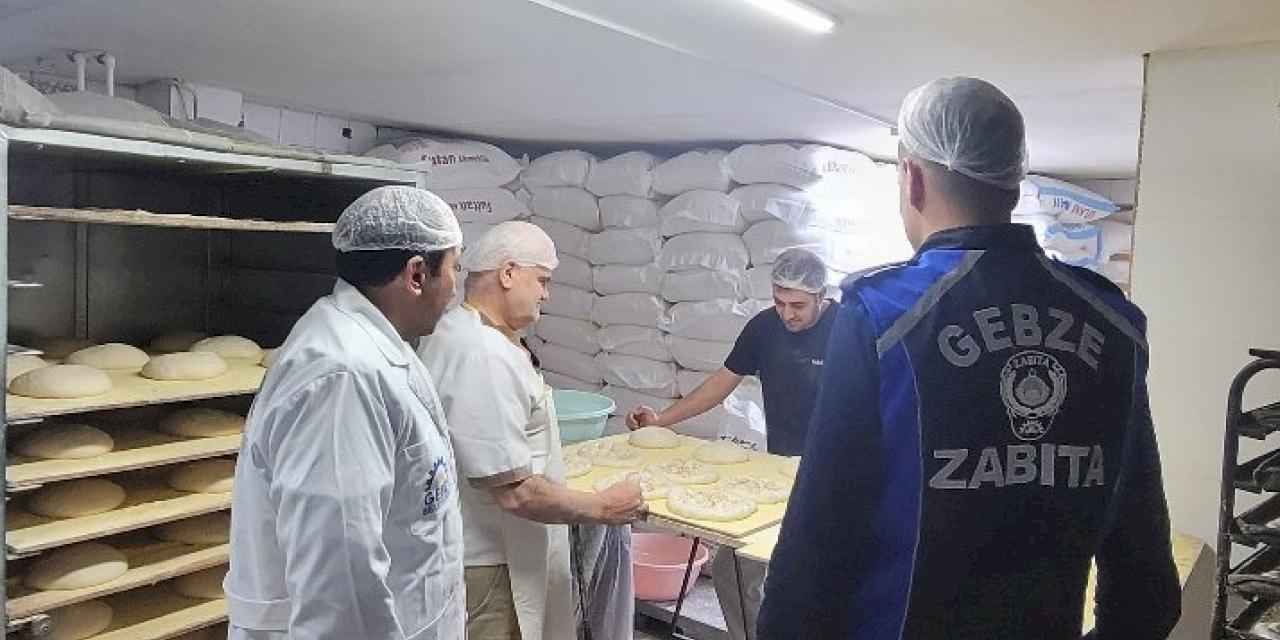 Gebze Zabıtası'ndan fırın denetimlerine devam