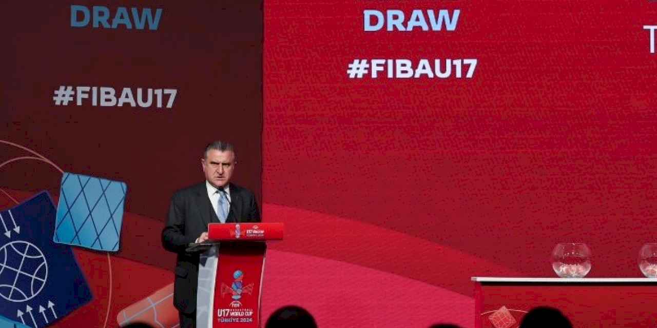Bakan Bak, FIBA 17 Yaş Altı Dünya Kupası kura çekimine katıldı