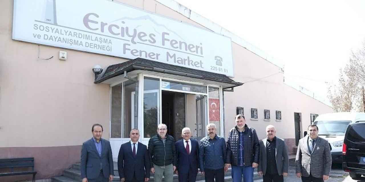 Büyükkılıç’tan Erciyes Feneri Derneği Marketi’ne ziyaret