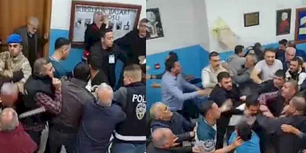 Elazığ'da seçim gerginliği! Sopa ve yumruklar havada uçuştu!