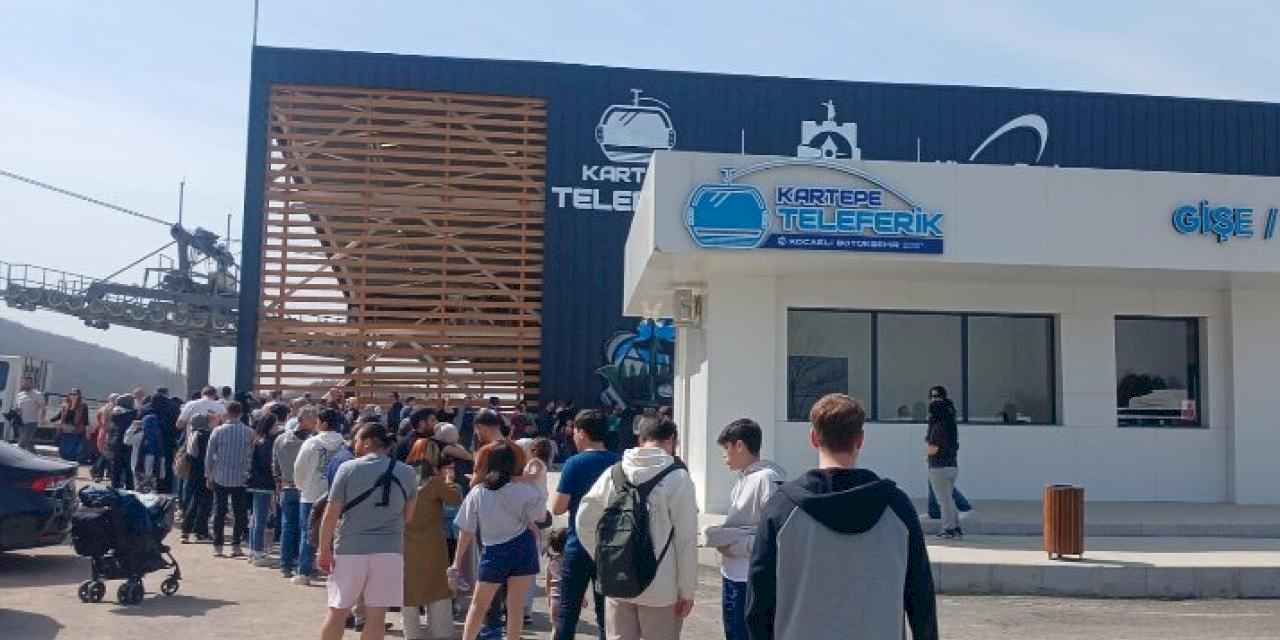 Kocaeli'de hafta sonunda teleferik keyfi