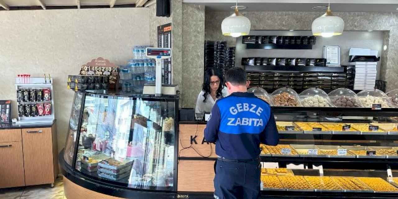 Gebze'de zabıtadan bayram öncesi denetim