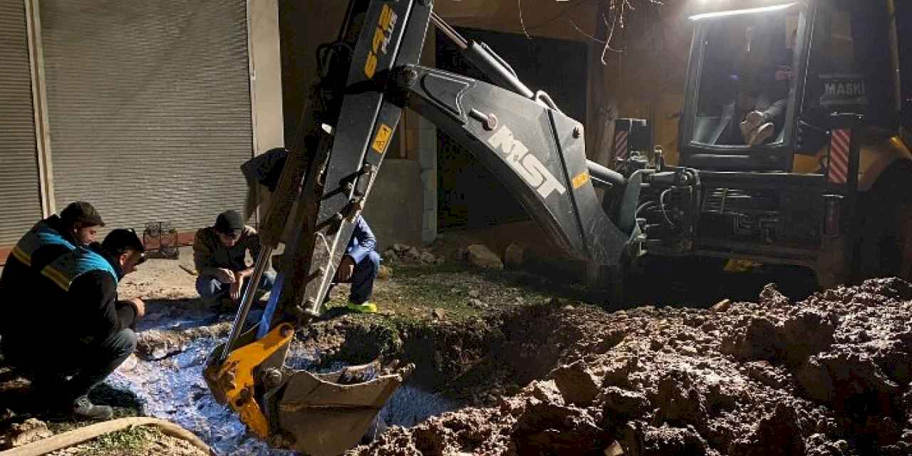 MASKİ, Kahramanmaraş’ta altyapı tamiratını gece-gündüz sürdürüyor