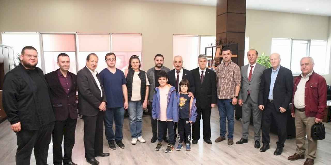 Keşanlı basın mensuplarından  Mehmet Özcan’a hayırlı olsun ziyaret