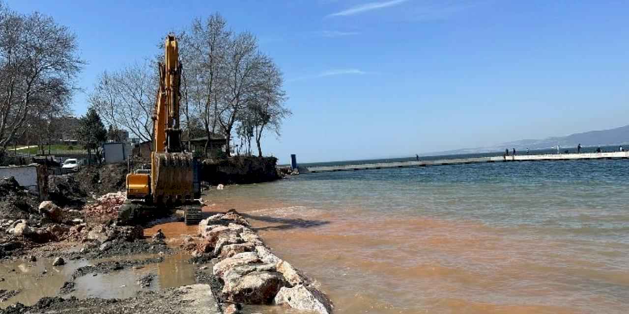 Değirmendere'de çekek yeri çalışmaları başladı