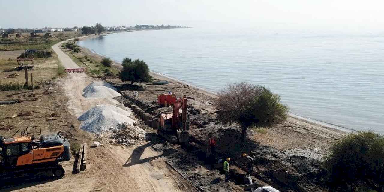 Milas Ören'de altyapı çalışmaları sürüyor