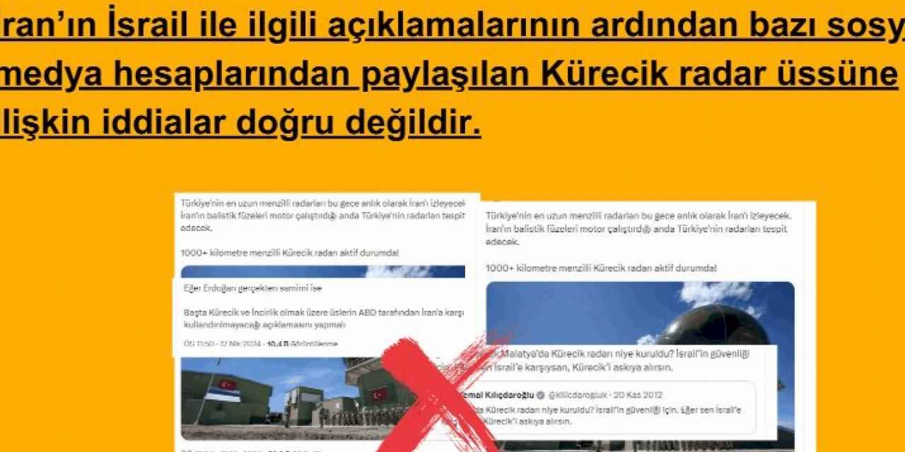 İletişim'den 'Kürecik' iddialarına yalanlama