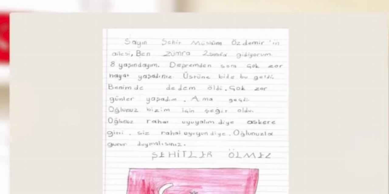 Pençe Kilit kahramanlarının ailelerine Sakarya'dan duygulandıran mektup