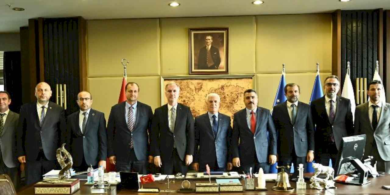 Bursa'da AK Partili belediye başkanlarından Başkan Bozbey'e toplu ziyaret