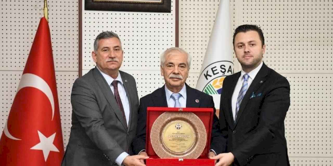 Keşan Ticaret ve Sanayi Odası’ndan Mehmet Özcan’a ziyaret