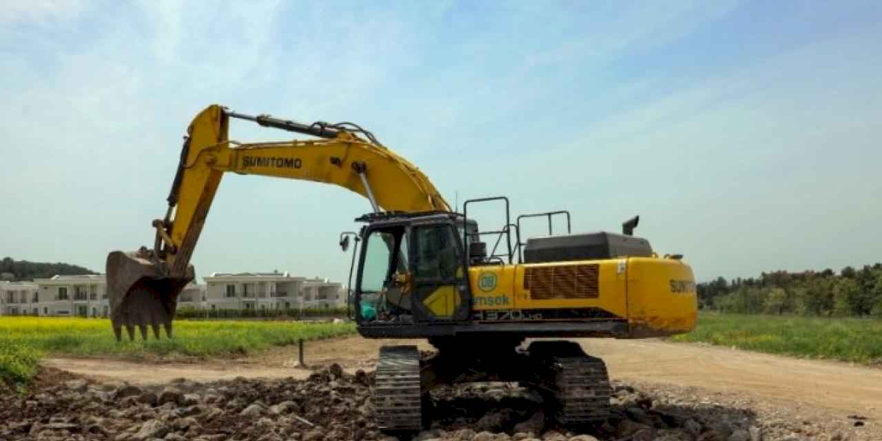 Tekonokent Sur imar yolu yapılıyor