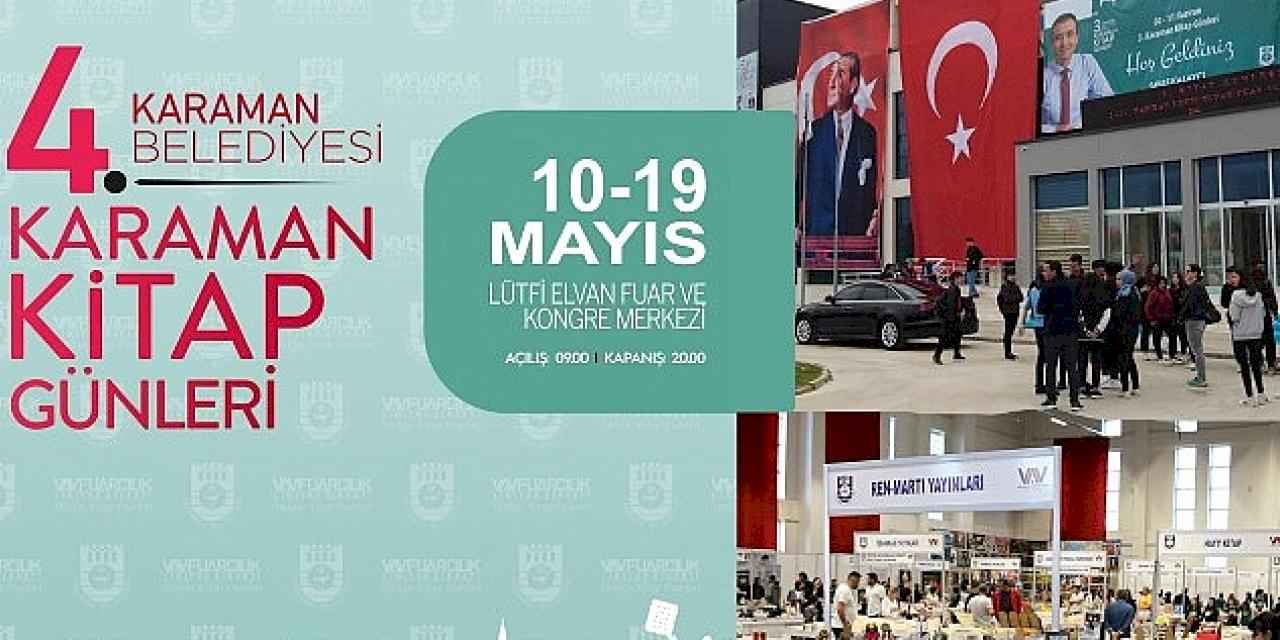 Karaman Belediyesi'nin geleneksel hale getirdiği Kitap Günleri başlıyor