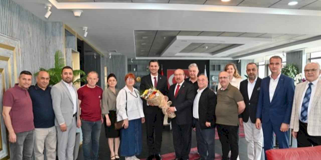 Başkan Zeyrek, MESO ve MEM-DER yönetimlerini ağırladı