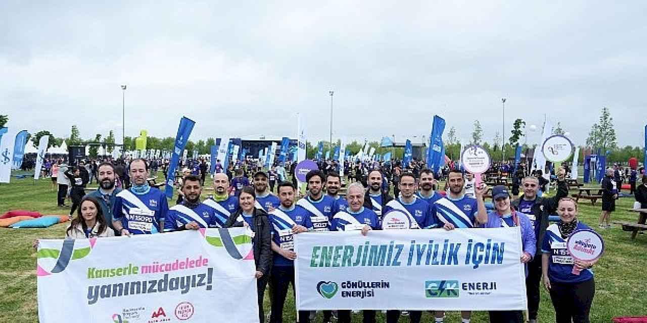 CK Enerji çalışanları, İstanbul Yarı Maratonu'nda kanserle mücadele için koştu