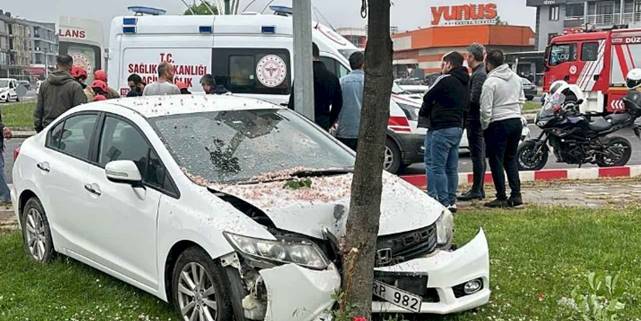 Düzce'de trafik kazası: 2 yaralı