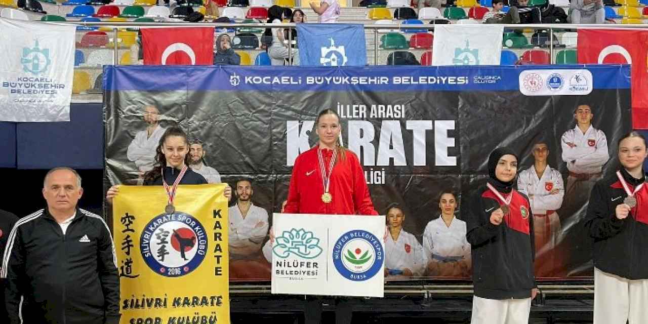 Karatede 1 altın 2 bronz madalya