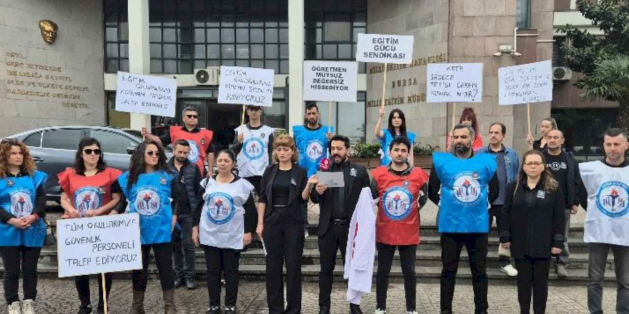 Eğitim Gücü-Sen Bursa da şiddete 'dur' dedi