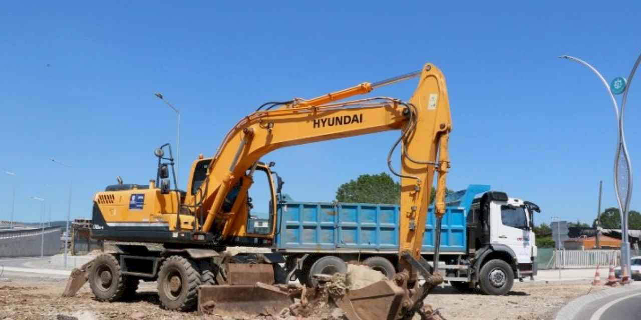 Kocaeli'de Yeşilova-Solaklar Kavşağı’nda çevre düzenlenmesi