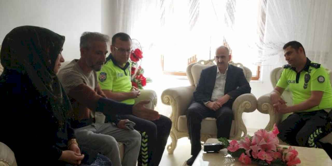 Bingöl polisi trafik kazasında ölen gencin ailesini yalnız bırakmadı