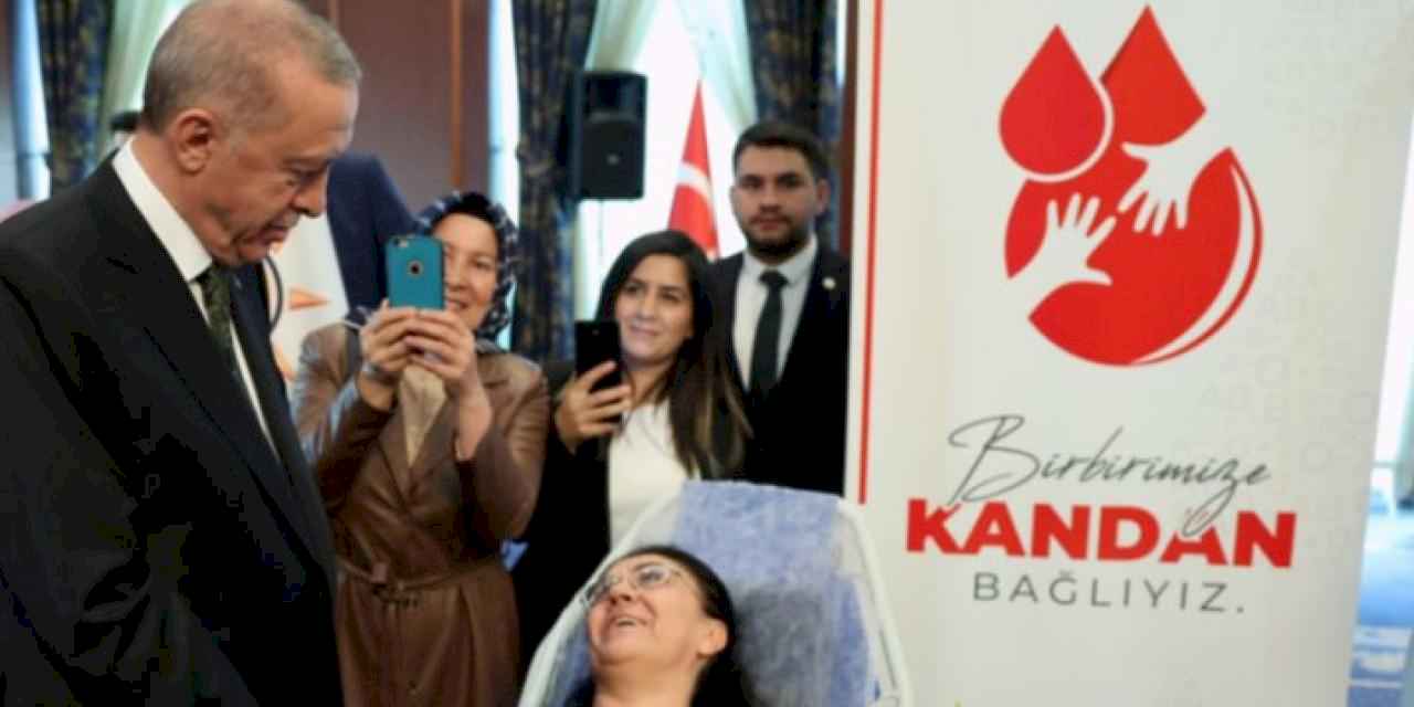 Erdoğan'dan kan bağışçılarına ziyaret