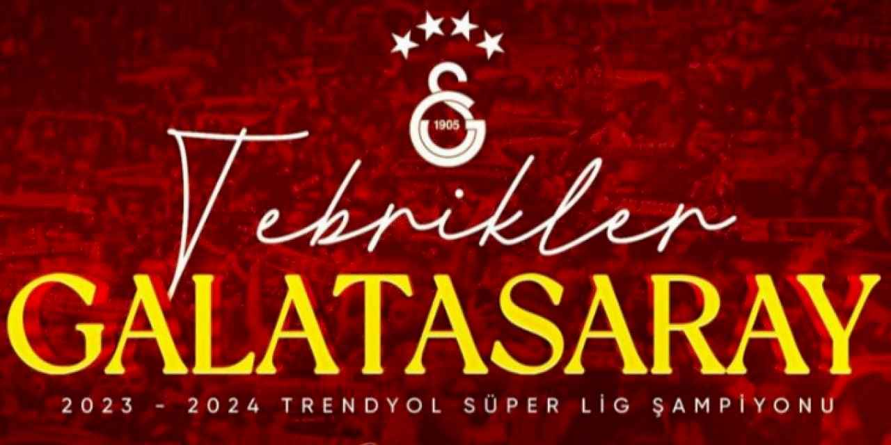 Cumhurbaşkanı Erdoğan'dan Galatasaray'a tebrik