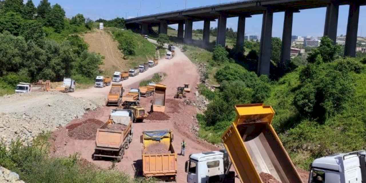 Kocaeli'de hummalı yol çalışması