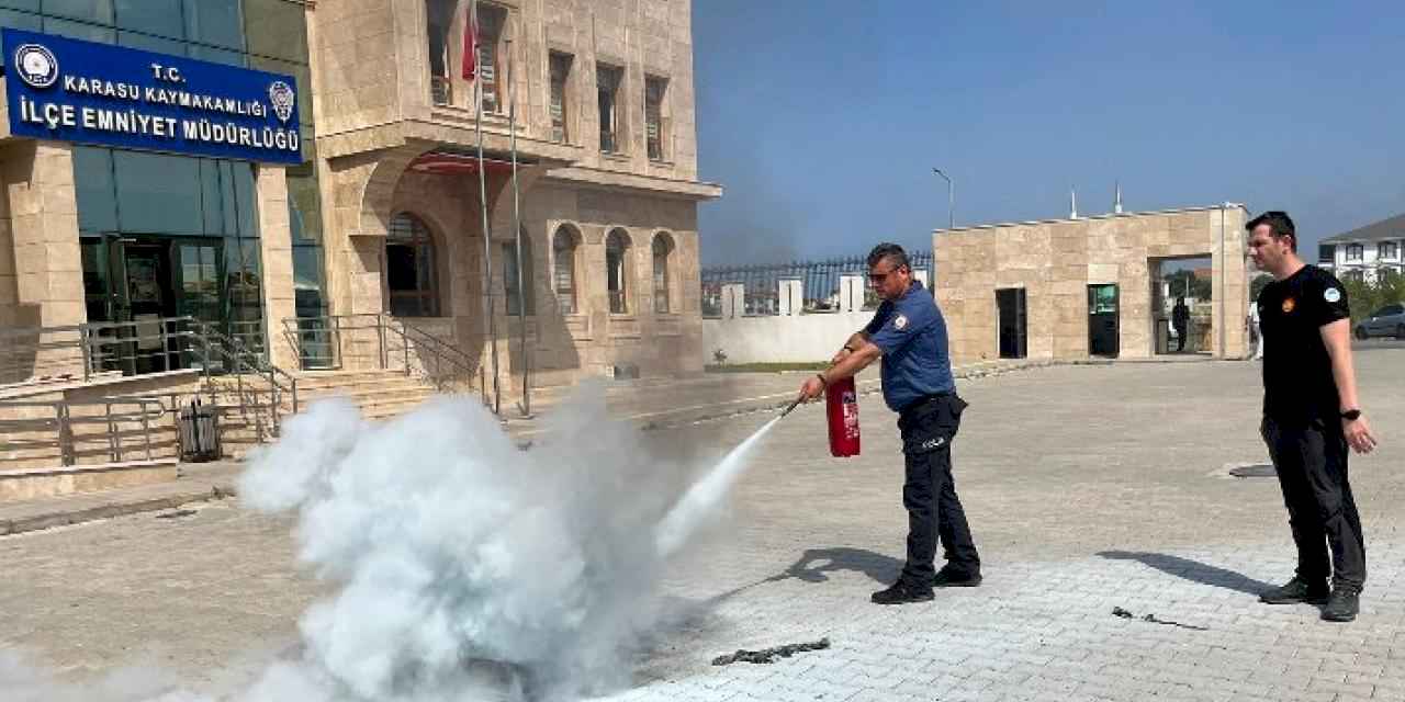 Sakarya İtfaiyesi'nden gerçekçi tatbikat