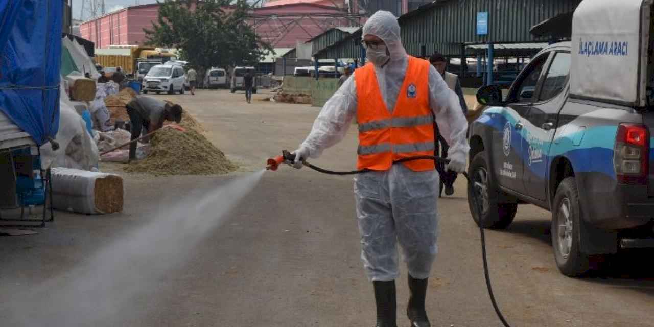 Yıldırım'da kurban satış yerleri ilaçlanıyor