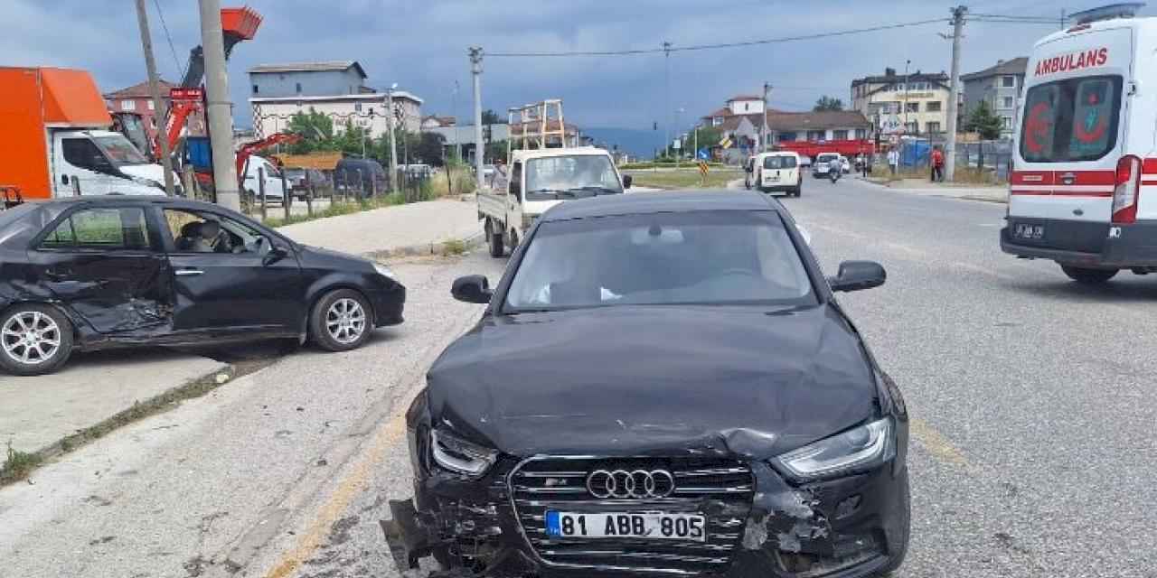 Düzce'de trafik kazası: 3 yaralı!