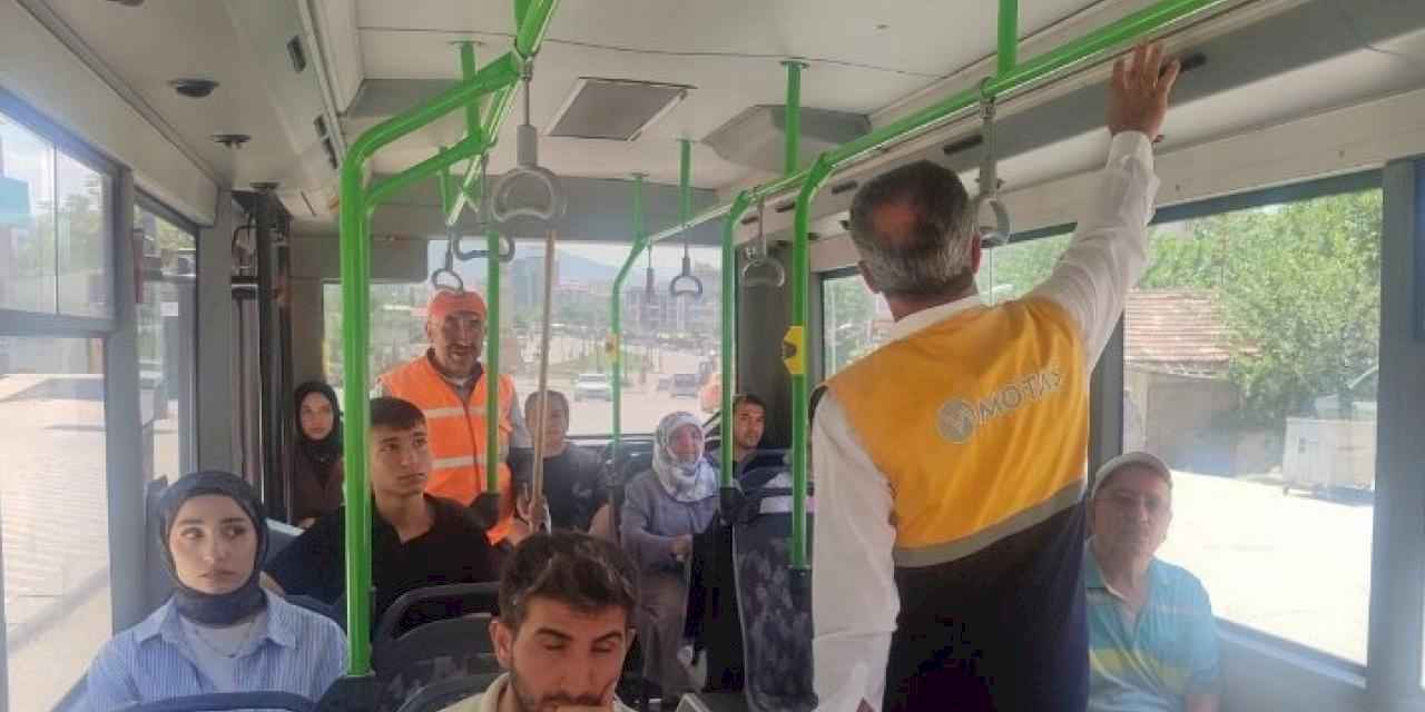 Malatya Büyükşehir'den otobüslerin klimalarına yazlık bakım