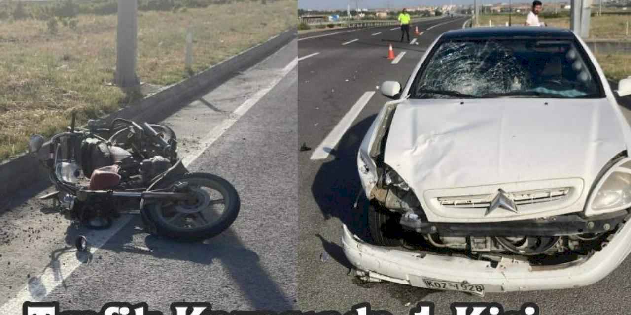 İpsala da trafik kazasında motosiket sürücüsü yaşamını kaybetti