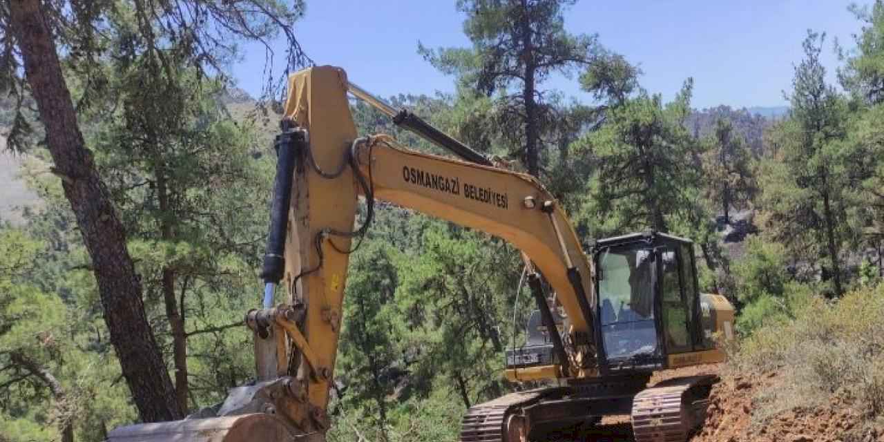 Osmangazi'de yangın mesaisi