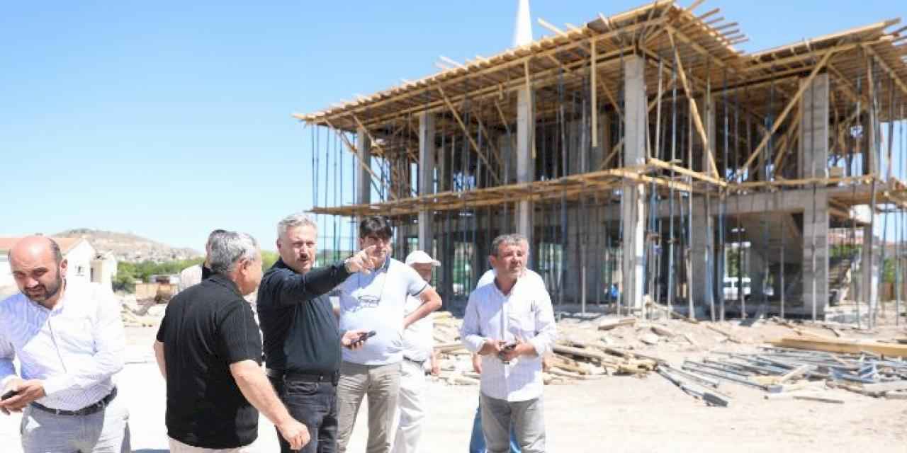 Melikgazi Belediyesi Yunus Emre Cami hızla yükseliyor