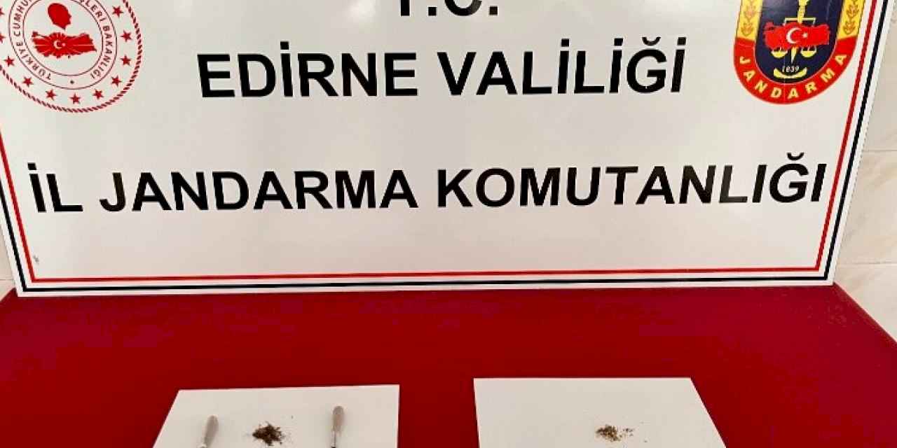 Enez'de uyuşturucu ele geçirildi