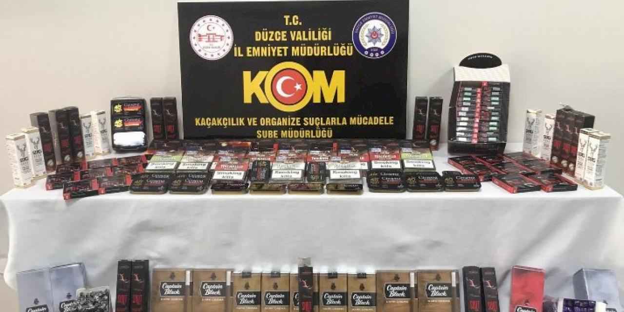 Düzce’de kaçakçılık operasyonu