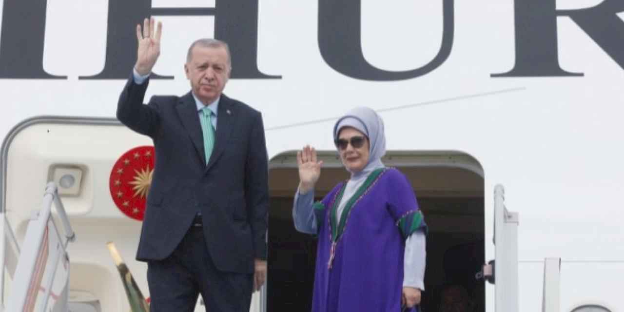 Cumhurbaşkanı Erdoğan Kazakistan’dan ayrıldı