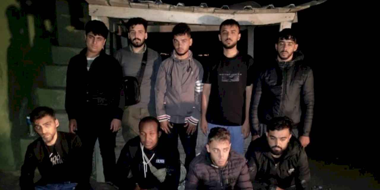 Küplü'de 9 düzensiz göçmen yakalandı!