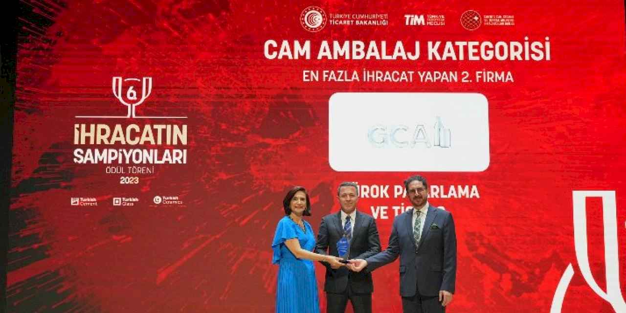 GCA, TİM ihracat şampiyonları listesinde 2’ncilik ödülüne layık görüldü