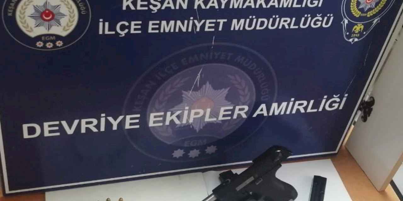 Edirne Keşan'da silahla yaralama olayının zanlısı tutuklandı