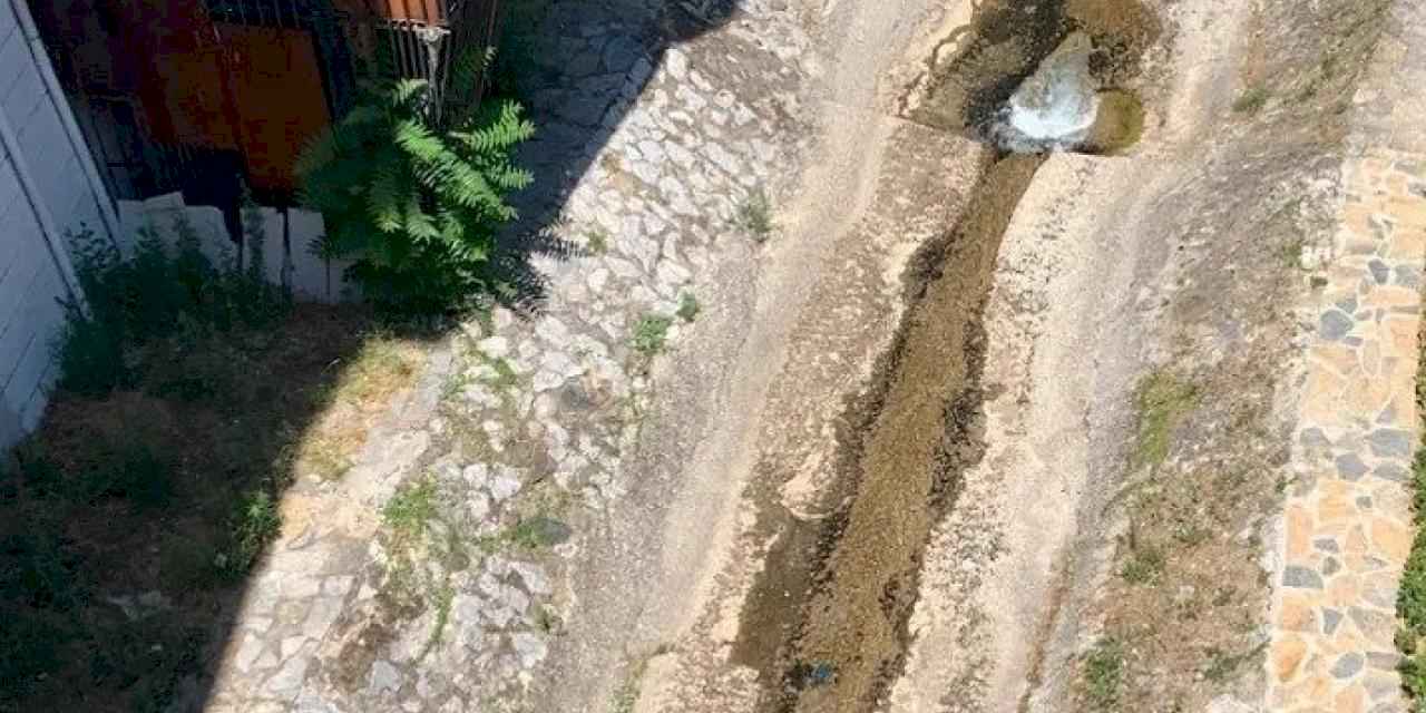 Bursa'da Setbaşı Deresi’nin suyu ciddi oranda azaldı