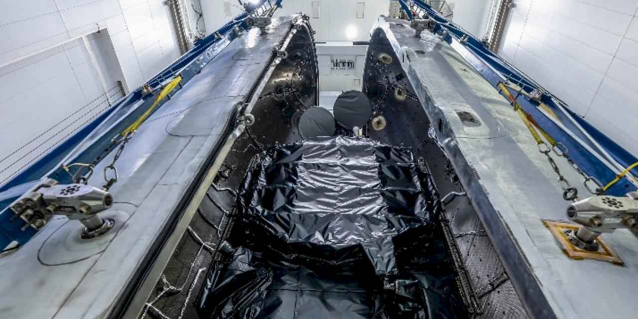 Türksat 6A fırlatma öncesi kapsülde